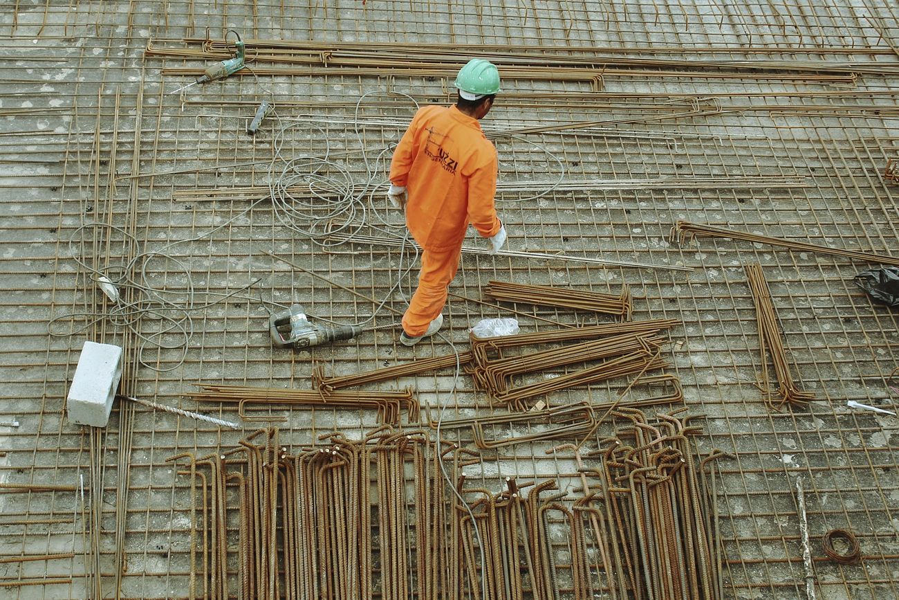 Free construction site worker image