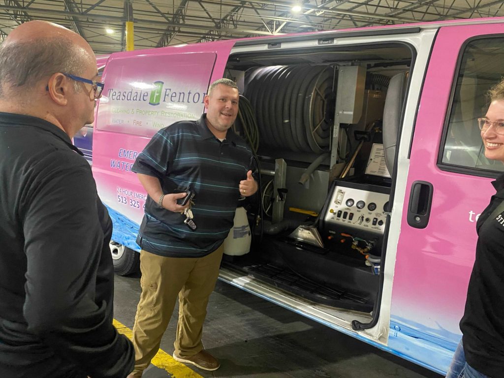 The Stilt team meeting staff at Teasdale Fenton