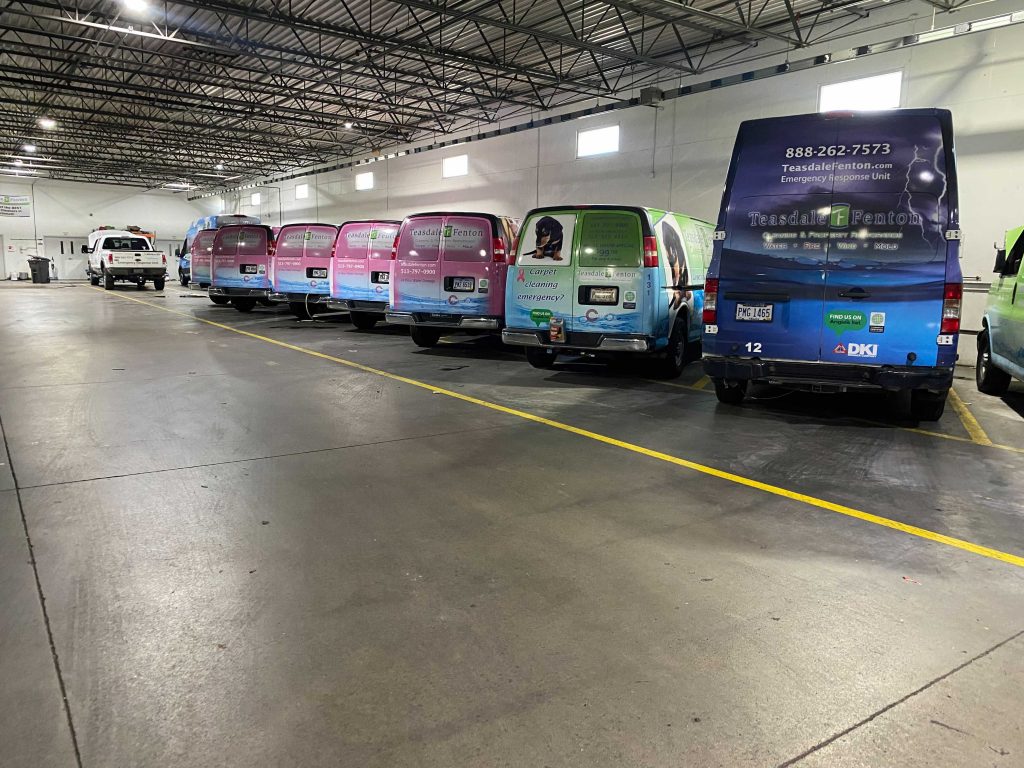 Vehicles at Teasdale Fenton HQ